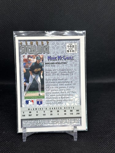 1996 Topps Finest - #162 Mark McGwire - Picture 2 of 2