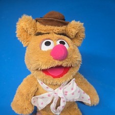 FOZZIE BEAR RARE VINTAGE 15  LAUGHING OPEN MOUTH PLUSH JIM HENSON'S MUPPET SHOW
