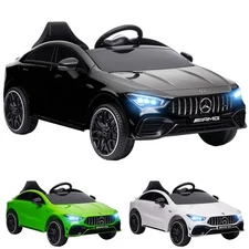 Qaba Mercedes-Benz AMG Licensed 12V Kids Ride on Car w/ Remote