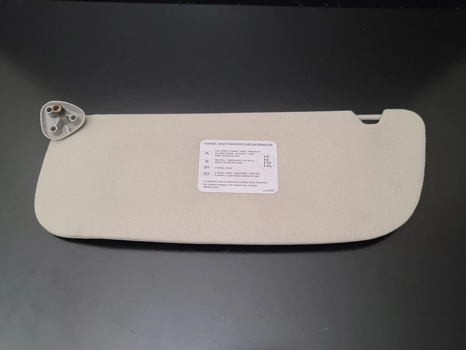 Parasol izquierdo Dodge Ram 1994-2001 OEM pantalla izquierda gris lado del conductor Foto 3 de 3