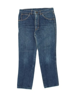 VINTAGE Damen Straight Jeans W32 L25 blau Baumwolle VD07