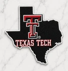 TEXAS TECH RED RAIDERS NCAA EMBROIDERED IRON ON PATCH 3"X3"  FREE SHIPPING