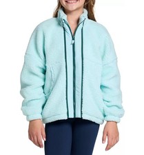 DSG Girls Cozy Fleece Full Zip Shoreside Blue - NWT Youth/S 8-9