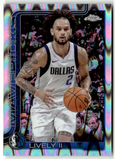 2025 Topps Chrome NBA No. 72 Derek Lively II Raywave Refractor