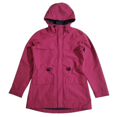 Brasher Jacke Damen 8 rosa Parka gefüttert Reißverschluss Kapuze Regenmantel Outdoor wasserdicht