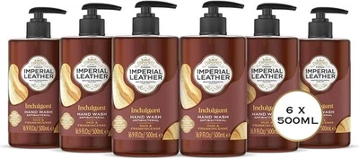 GLOWWORLDUK 6 Pack Imperial Leather Indulgent Hand Wash Oud & Frankincense Antibacterial