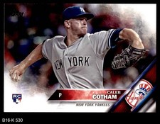 2016 Topps #530 Caleb Cotham Yankees RC 8 - NM/MT