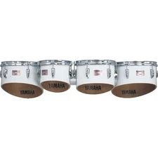 Yamaha Power-Lite Marching Tenors Drilled White, 8, 10, 12, 13 Inch 197881170790