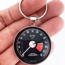 Vintage Mg Mga 70k Tachometer Rpm Gauge British Motor 1.2 Diameter Keychain