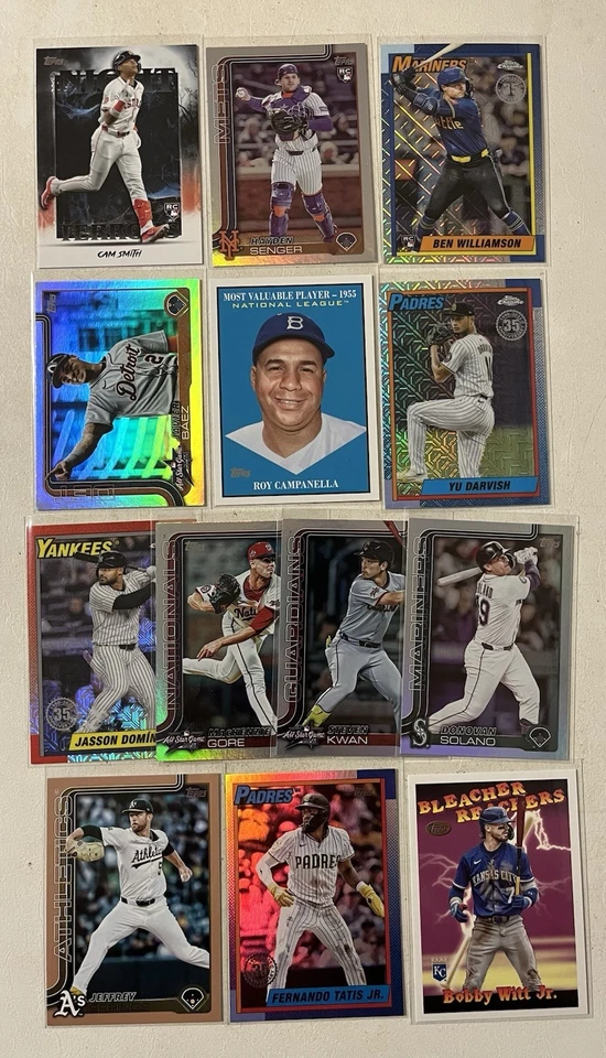 216 x Card Bulk Value Lot 2025 Topps Update MLB Baseball Rookies + Parallels - Image 2 of 4