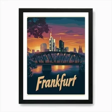 Aihrgdesign A Mid Century Modern Tr Framed Wall Art Poster Canvas Print Picture