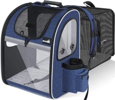 Pet Carrier Backpack, Cat Backpack Carrier, Expandable with Breathable Mesh f...