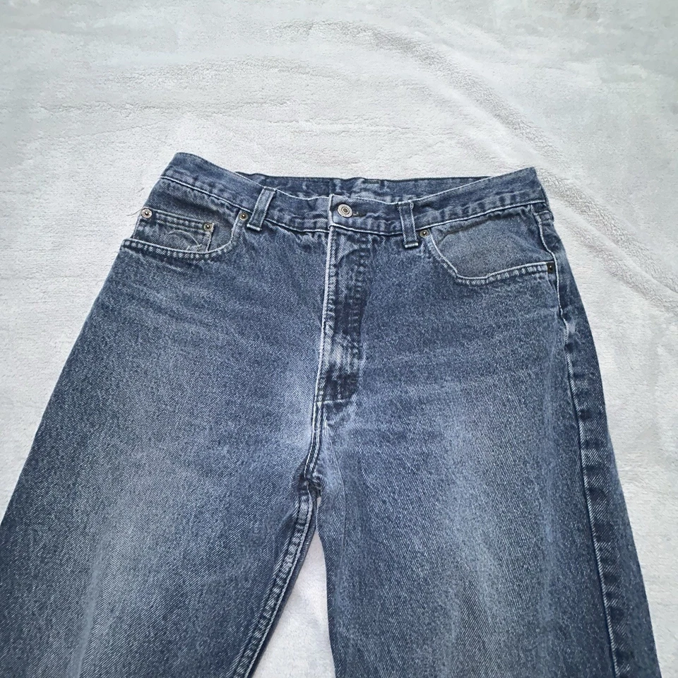 Vintage St Michael Jeans Mens 32x30 Blue Made In UK Straight Leg 90s - Image 4 of 4