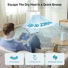 3-IN-1 Portable Air Conditioners For Room Bedroom Office w/Remote 1.45-Gal Tank