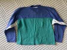 Vintage Color block Crewneck Sweatshirt Size Kids L 16/18