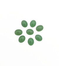 8 Natural Green Aventurine 10x8mm Oval Cabochons Loose Gemstone Lot