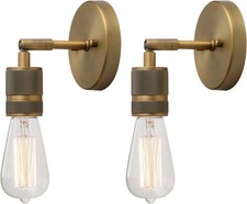 2PCS Simple Wall Light E27 Industrial Antique Wall Sconce for Kitchen Bathroom