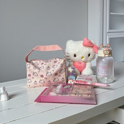Hello Kitty Trinkflasche Tasche Geldbeutel Plüschtier