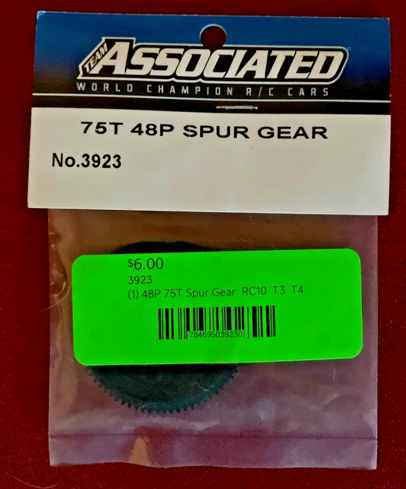 RC10 Team Assoc 3923 48P 75T Spur Gear & RPM 73372 4-40 HD Rod End - Image 2 of 4