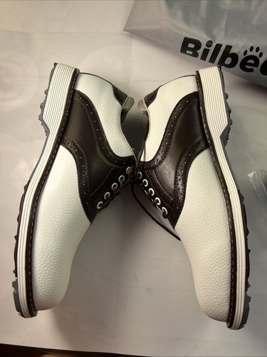 THESTRON Men Golf Shoes Waterproof Professional Golf Size 8.5 - Picture 4 of 13