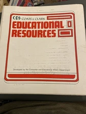 Coats & Clark's Educational Resources Binder Complete  RARE 60s-80s