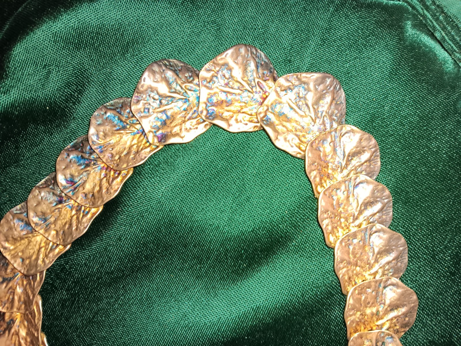 Vintage KJL Kenneth J Lane Brutalist Leaf Neclace - image 4