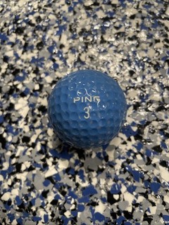Solid Medium Blue Karsten Eye Ping 3 Vintage Golf Ball