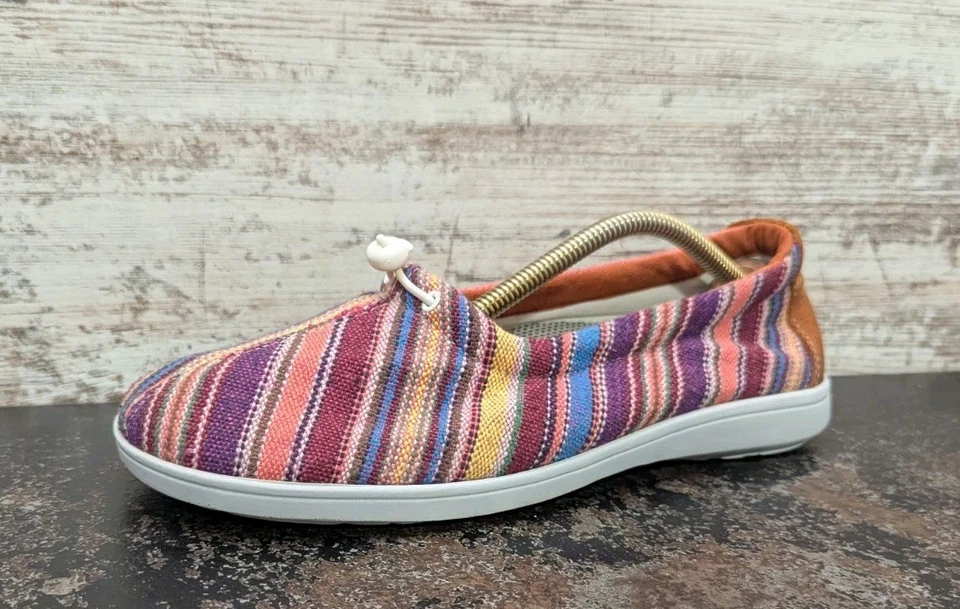 Womens SAS Funk Slip On Comfort Shoes Sz 10 W Wide Made in USA Casual Colorful - Image 2 of 4