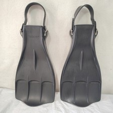 Scubapro Jet Fin Scuba Diving Fins Sz Medium Black Rubber Vented Made in USA