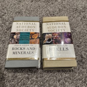 National Audubon Society Field Guide To Rocks &Minerals/Shells 2x Books