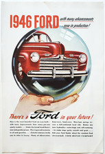 1945 Ford Motor Co 1946 Model Advertisement Automotive Vintage Transportation