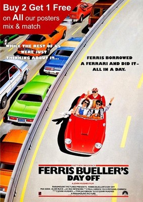 Ferris Buellers Day Off 1986 Filmplakat A5 A4 A3 A2 A1