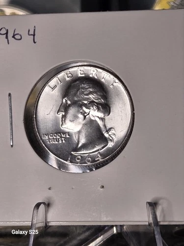 1964-D Washington Quarter BU 90% Silver