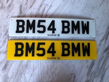 BM54 BMW Private Personalised Cherished Registration Number Plate