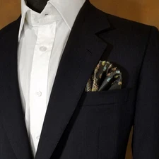 NEW - Men's Pre-Folded Satin Pocket Square Insert - More Colors