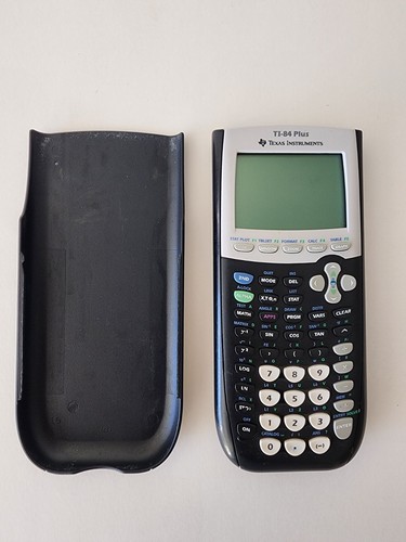 Texas Instruments TI-84 Plus graphischer Taschenrechner mit Deckel - getestet & funktionsfähig