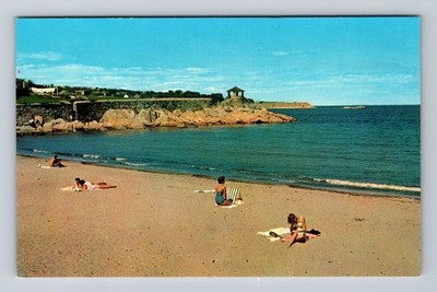 Rockport MA-Massachusetts, Front Beach and Observatory Point Vintage Postcard