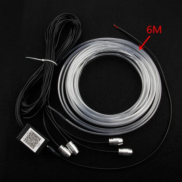 6M RGB LED Neon EL Strip Light Decoration Decoration Lamp Rope Tube APP Control - Image 4 of 4