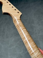 AAAAAStainless Large 22Fret Natural color gloss Flame maple Electric guitar neck