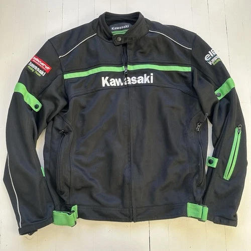 Kawasaki Motorbike Motorcycle Riding Jacket Mesh Fabric Biker Jacket - product listing photo