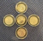 2026-D Liberty Half Dollar 50c - QTY: 5, Brilliant Uncirculated, In Capsules