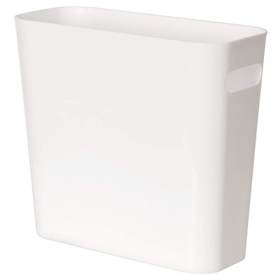 1.5 Gallon Slim Trash Can, Plastic Garbage Container Bin, Small Trash Bin with H