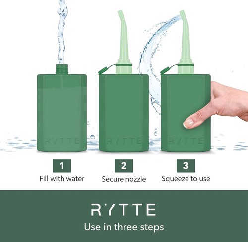 Rytte Green Resealable Portable Bidet For Personal Hygiene - Picture 4 of 8