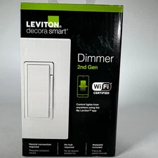 NEW Leviton Decora WiFi Smart Dimmer Switch 2nd Gen White D26HD-1RW