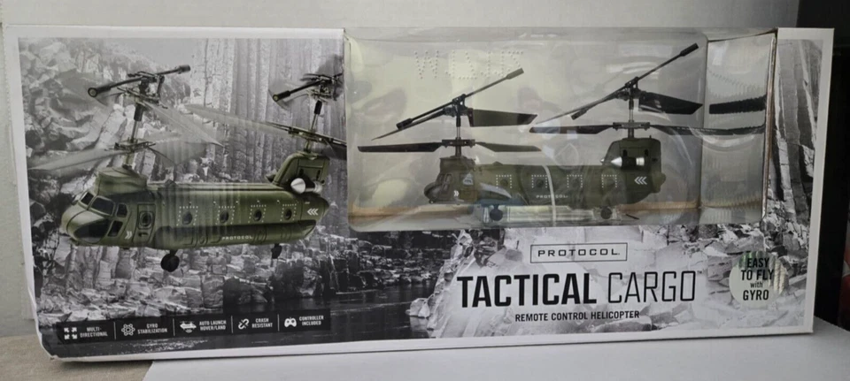 LATEST PROTOCOL Tactical Cargo Chinook RC Helicopter Drone with Gyro Stabilizer - Image 3 of 4
