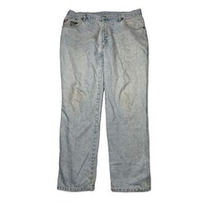 Bugle Boy VTG 90s Relaxed Fit Straight Leg Dad Jeans Light Wash Mens 38x30