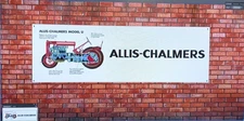 ALLIS CHALMERS MODEL U TRACTOR   WORK SHOP BANNER SENT TRACKED