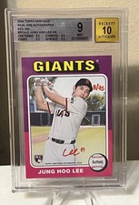 BGS 9 And AUTO 10 JUNG HOO LEE RC 2024 TOPPS HERITAGE RED INK AUTO /75 ROA-JL