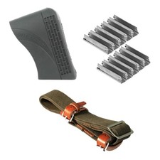 Mosin Nagant Kit w/ 20 Pack 5rd Stripper Clips Rifle Sling Recoil Buttpad