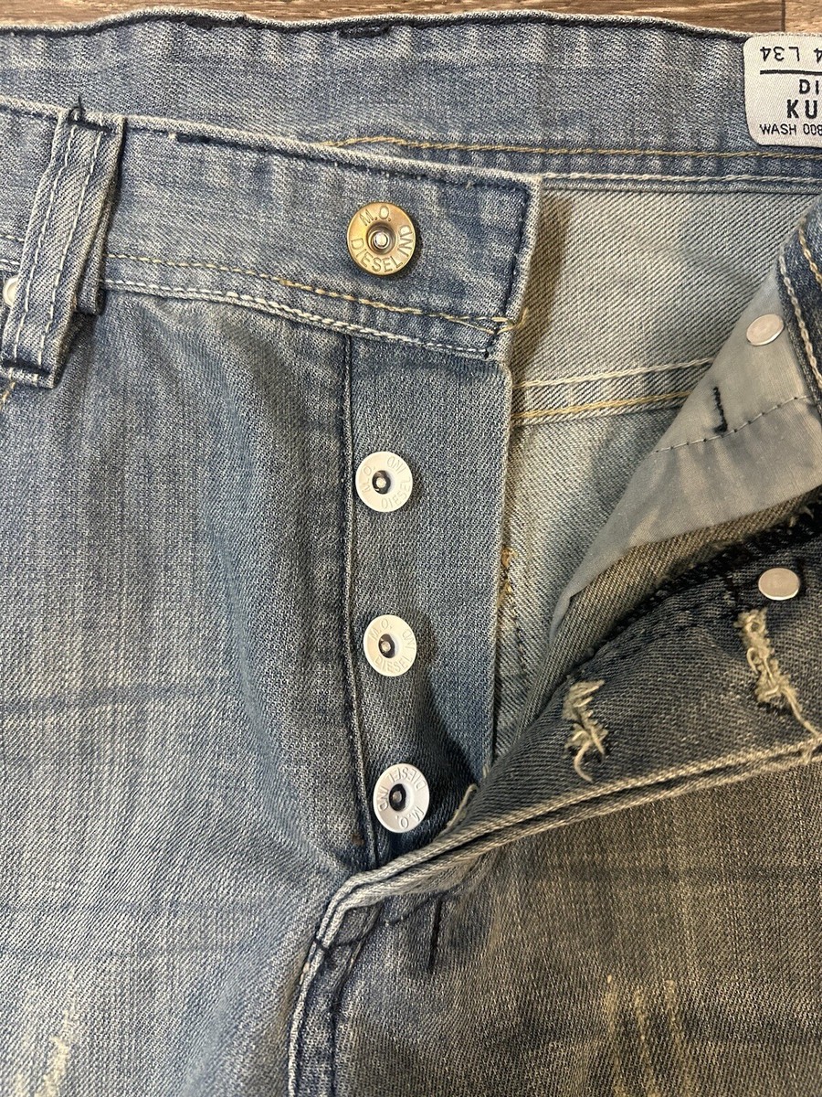 DIESEL × adidas jeans Diesel Adidas Jeans Viker Ad Tag Size 29x34 Actual 30x29